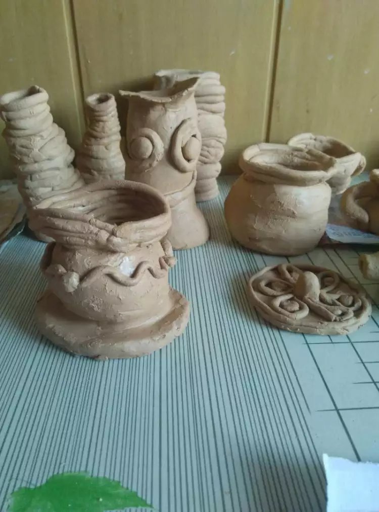 学生陶泥作品