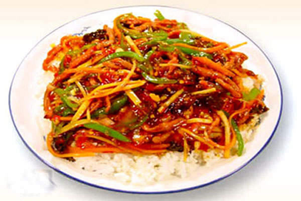 鱼香肉丝盖浇(免2元服务费)