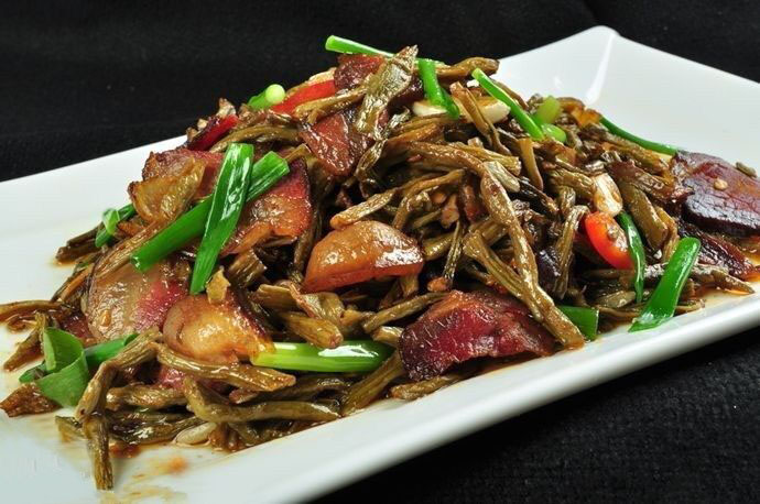 干豆角腊肉