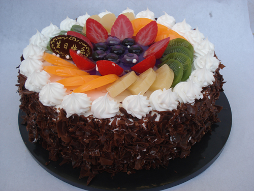 13寸巧克力蛋糕海洋之心