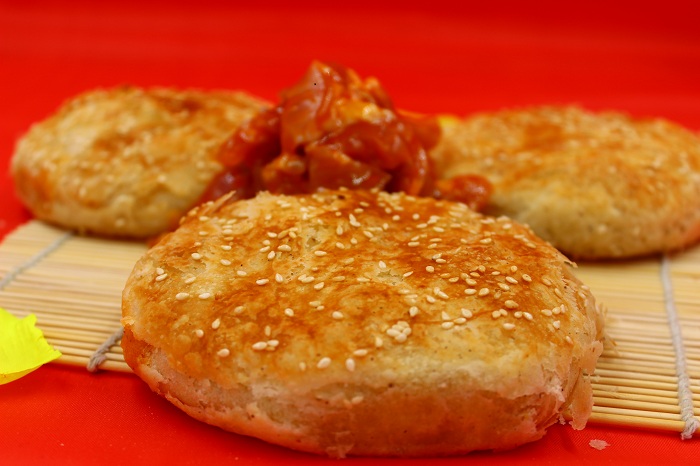 烧饼-川香鸡腿饼