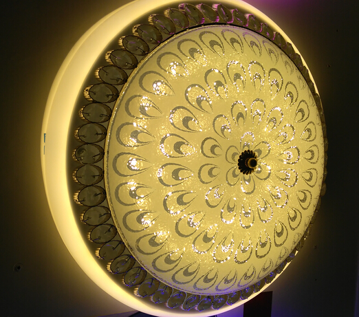 凤尾led侧发光圆形灯卧室餐厅书房卧室灯