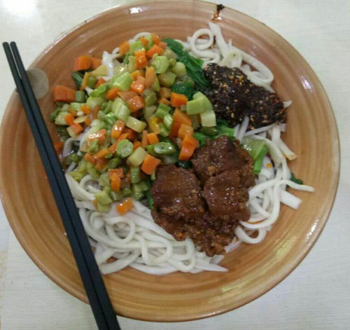 纯瘦肉干拌面(大碗)