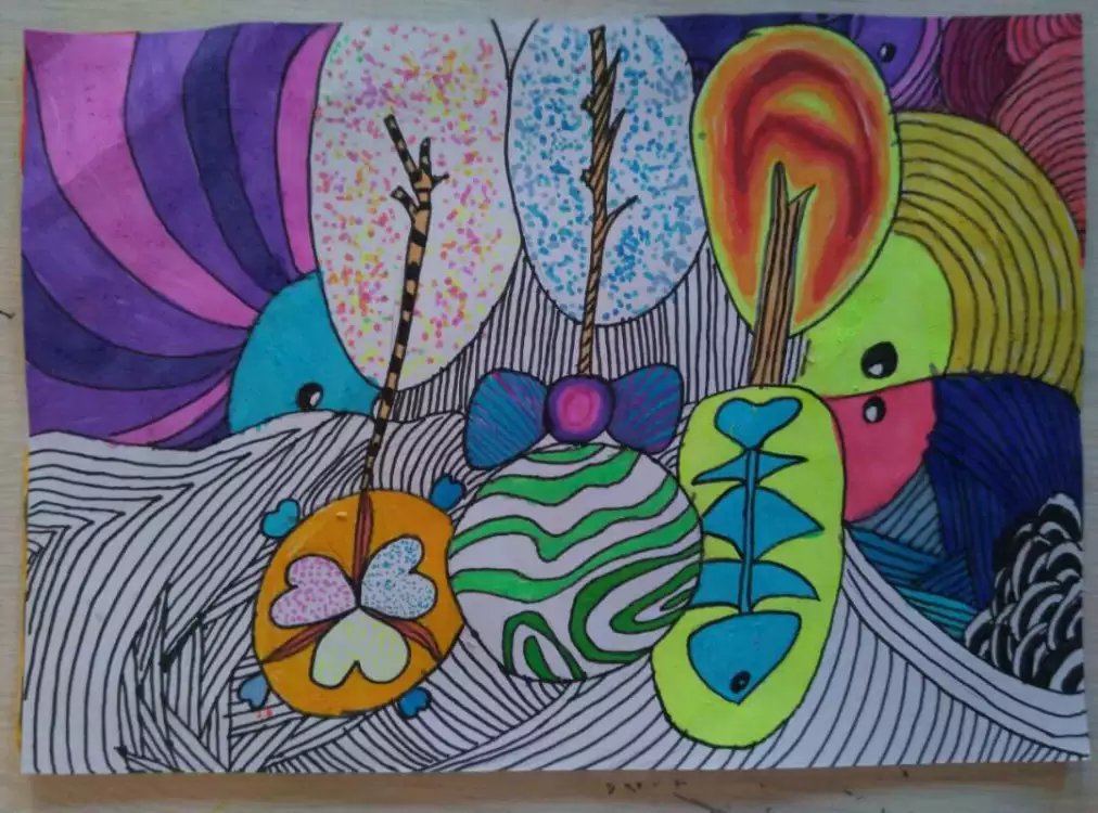 无心斋童画之思维创意绘画原创作品(一)