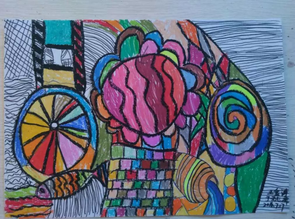 无心斋童画之思维创意绘画原创作品(一)