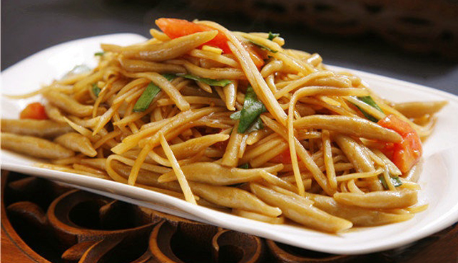 土豆丝炒莜面