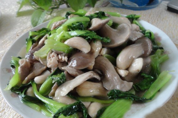 蘑菇油菜(清炒 蒜茸)