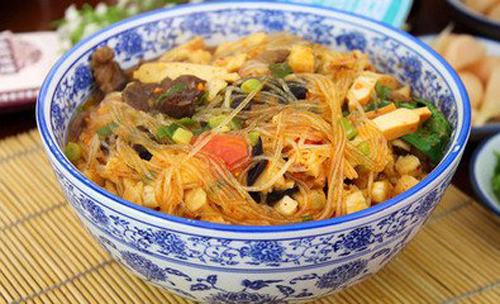 普通牛羊肉小炒泡馍