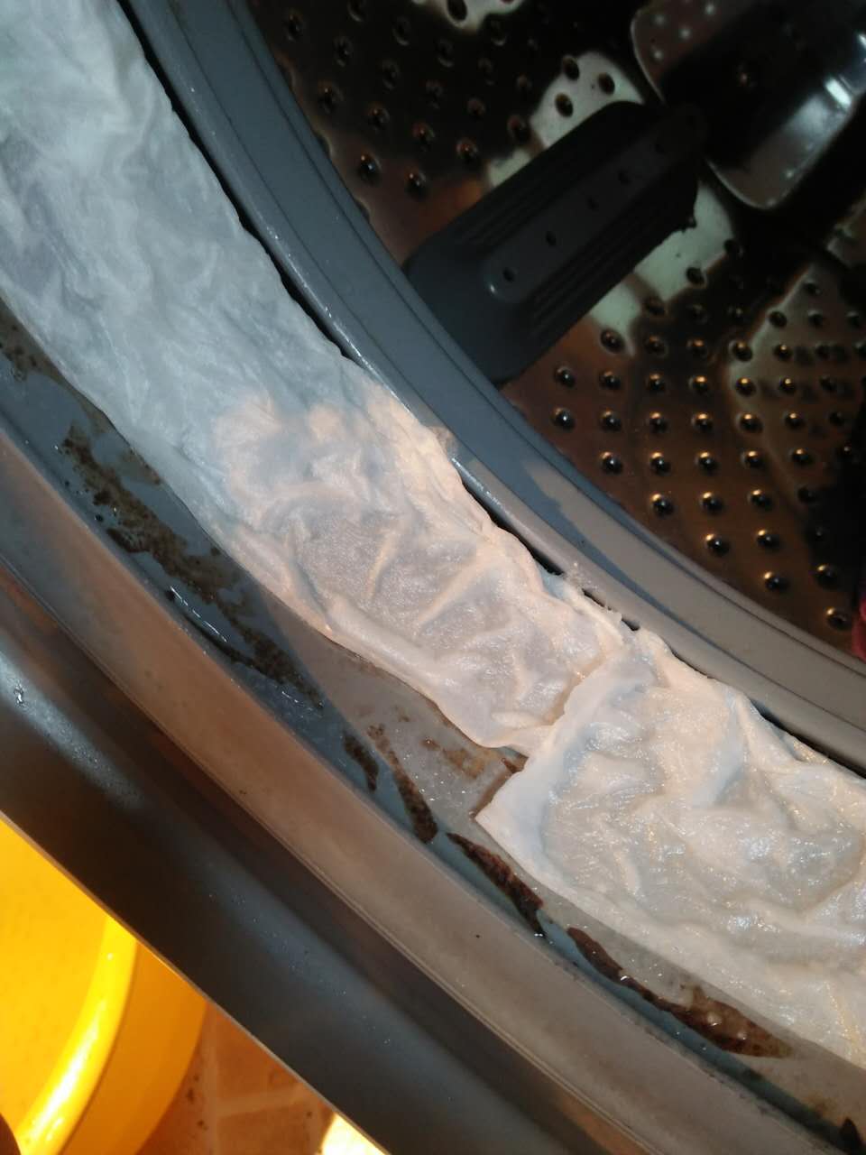 滚筒洗衣机皮圈清洗