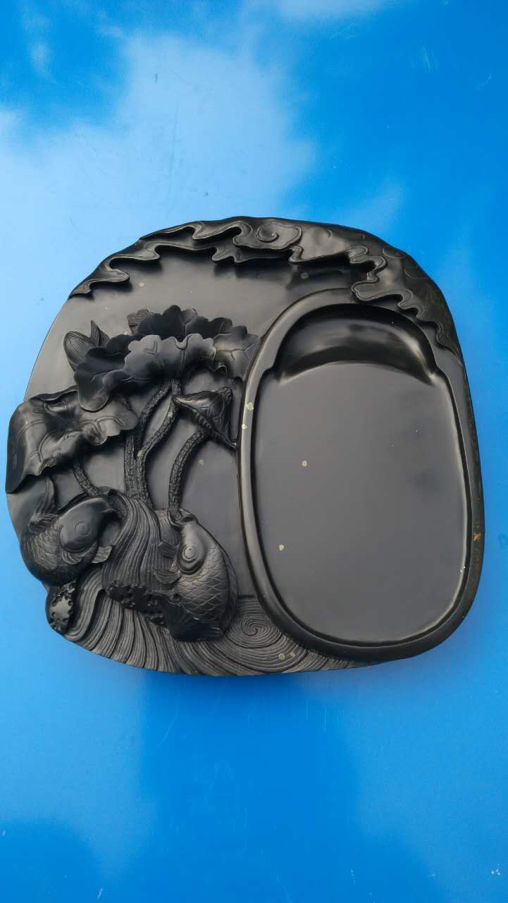 金星砚系列之莲年有鱼砚