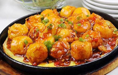 铁板鱼豆腐