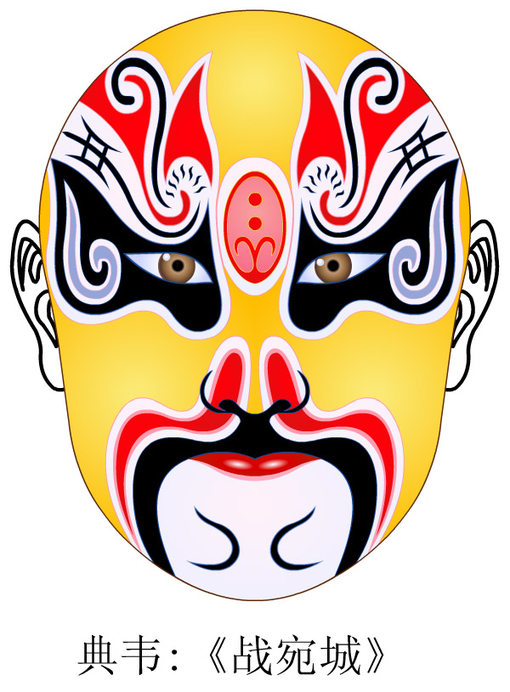 手绘京剧脸谱面具