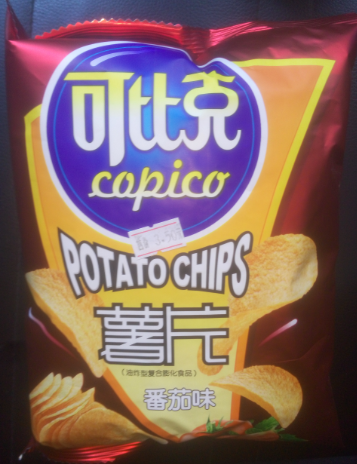 可比克番茄味薯片60克